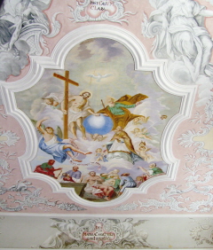 Foto vom Fresko in St. Wolfgang in Velburg