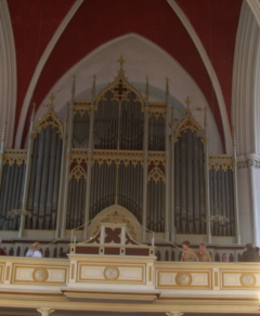 Foto der Orgel auf der Nordempore im Dom zu Verden
