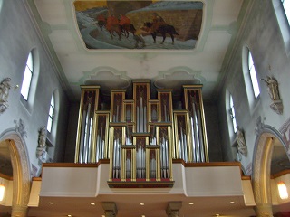 Foto der Orgel in St. Martin in Wangen