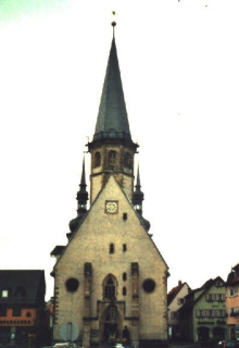 Foto der evang. Stadtpfarrkirche in Weikersheim