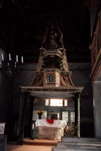 Foto vom Altar der Moritzkirche in Weimar