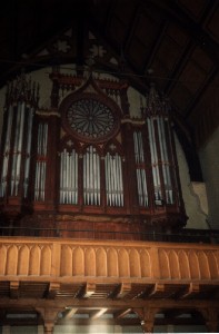 Foto der Orgel in St. Justinus und Laurentius in Ettersburg