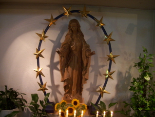 Foto vom Muttergottesaltar in St. Marien in Weinheim