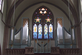 Foto der Orgel in St. Peter in Heppenheim