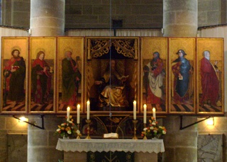 Foto vom Hochaltar in St. Andreas in Weißenburg