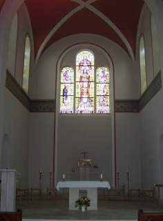 Foto vom Altarraum in St. Laurentius in Wismar