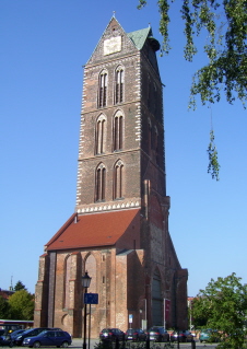 Foto vom Turm der ehem. St.-Marien-Kirche