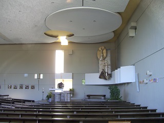 Foto vom Altarraum in St. Albert in Lindleinsmühle