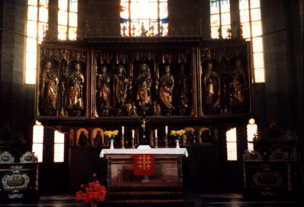 Foto vom Altar im Dom St. Marien in Zwickau