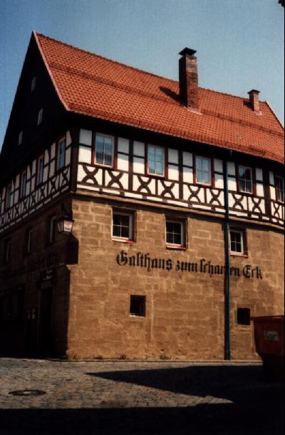 Foto vom Geburtshaus von Lukas Cranach in Kronach