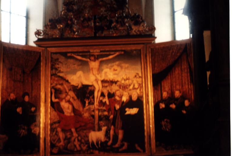 Foto vom Altar in der Herderkirche