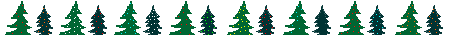 Weihnachtliche Girlande mit Tannenbäumchen