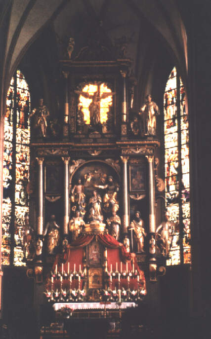 Der Altar der Klosterkirche St. Michael in Mondsee