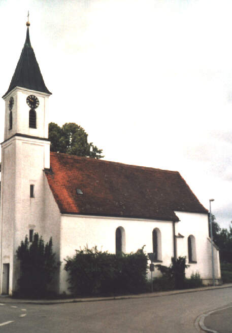 Foto der evang. Wolfgangskirche in Gerlenhofen