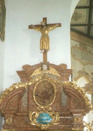 Foto vom linken Seitenaltar der Frauenkirche in Ehingen