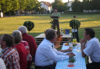 Foto von der Festrede des Vorsitzenden Klaus St&auml;be