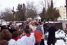 Foto vom Besuch auf dem Friedhof