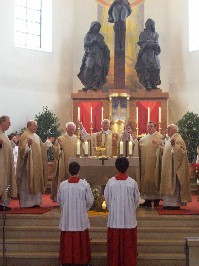 Foto vom Vater unser beim Festgottesdienst