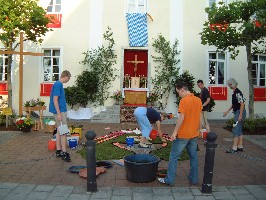 Foto der vielen Helfer