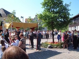 Foto der Gl�ubigen am KAB-Altar