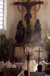 Foto vom Schlusssegen in unserer Kirche