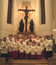 Foto von der Ministrantenaufnahme 2009