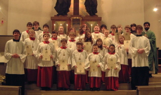 Foto von der Ministrantenaufnahme 2009