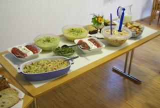 Foto vom Buffett bei der Verabschiedung