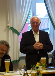 Foto der Dankesworte von Pfarrer Zettler