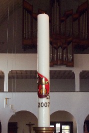 Foto der Osterkerze 2007