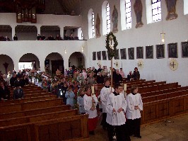 Foto vom Einzug am Palmsonntag