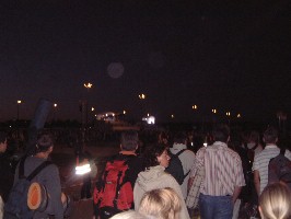 Foto vom dunklen Messegel&auml;nde