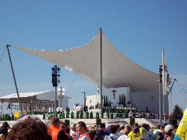 Foto von der Papstmesse