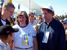 Foto einiger Meitinger beim Papst