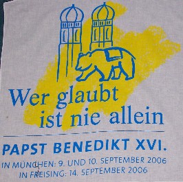 Das Motto des Papstbesuches