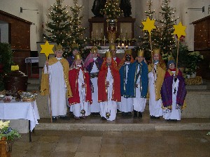 Foto der Sternsinger 2008 in Meitingen