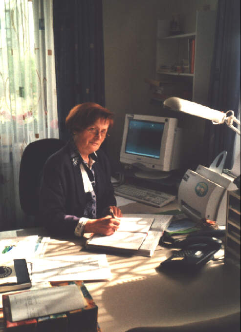 Die Pfarrsekret&auml;rin Frau Elisabeth Manneck