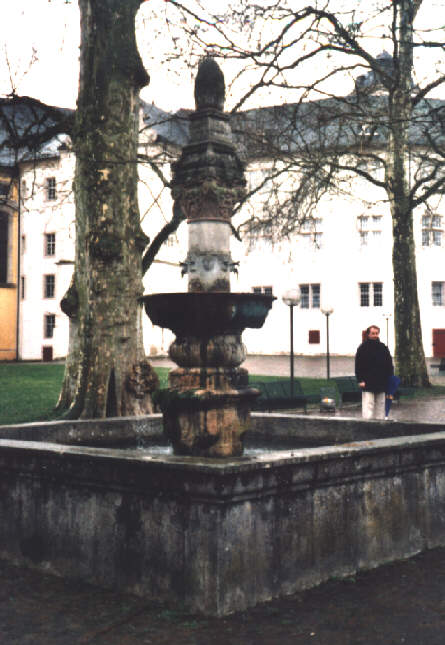 Foto vom Schloßbrunnen in Bad Mergentheim