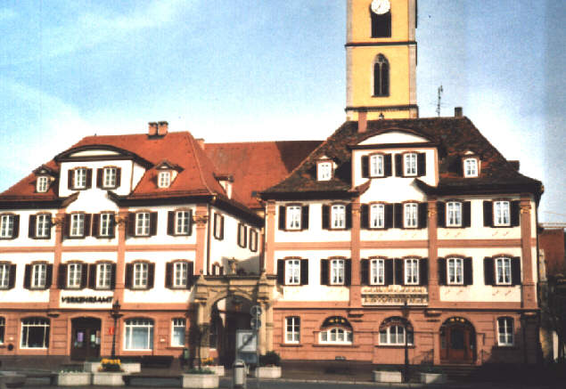 Foto der Zwillingshäuser in Bad Mergentheim