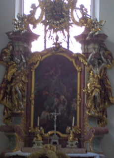 Foto vom Walburgisaltar in der Klosterkirche Heilig Kreuz in Donauwörth