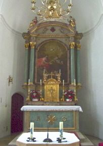 Foto vom Altar der Spitalkirche in Donauwörth