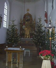 Foto vom altar der kath. Pfarrkirche St. Georg in Donauwörth