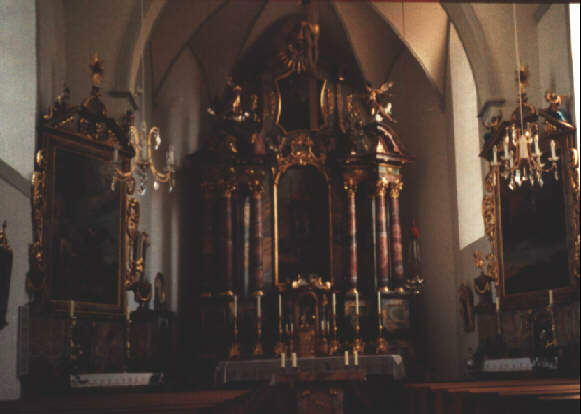 Foto des Altars von St. Georg in Schwangau