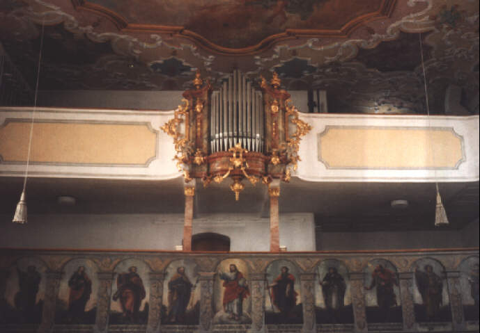 Foto der Orgel in St. Laurentius in Hurlach