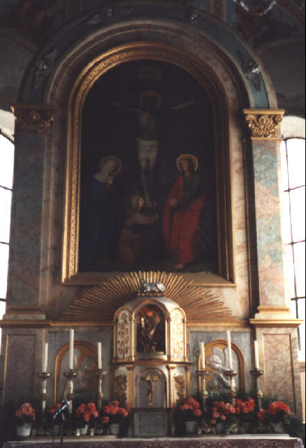 Foto vom Altar in St. Michael in Erpfting