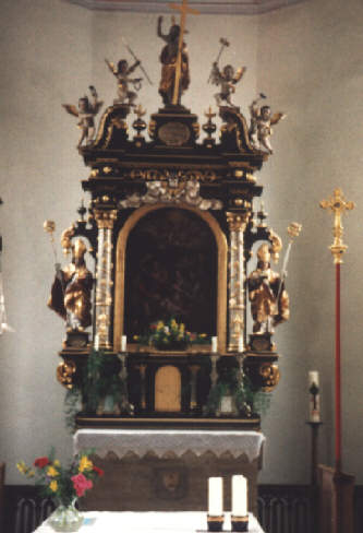 Foto vom Altar in St. Nikolaus in Seestall