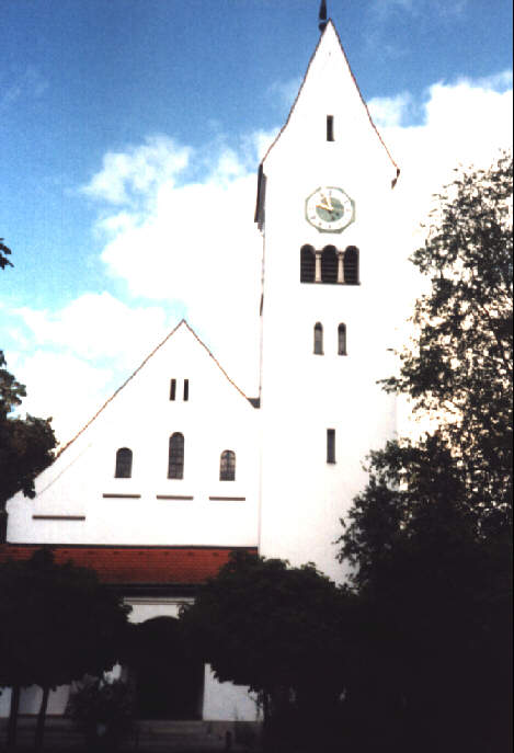 Foto der evang. Dreifaltigkeitskirche in Schongau