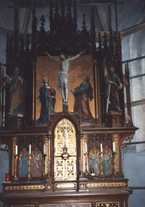 Foto vom Altar in Heilig-Kreuz in Schwabniederhofen