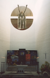 Foto vom Altar in der Kirche Verklärung Christi in Schongau