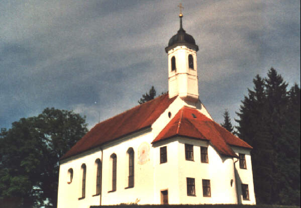 Foto der Kreuzbergkapelle bei Steingaden